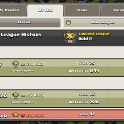خرید کلن کلش لول 23 وارلیگ گلد ( طلایی) کد 401069 7 Screenshot 20260722 093423