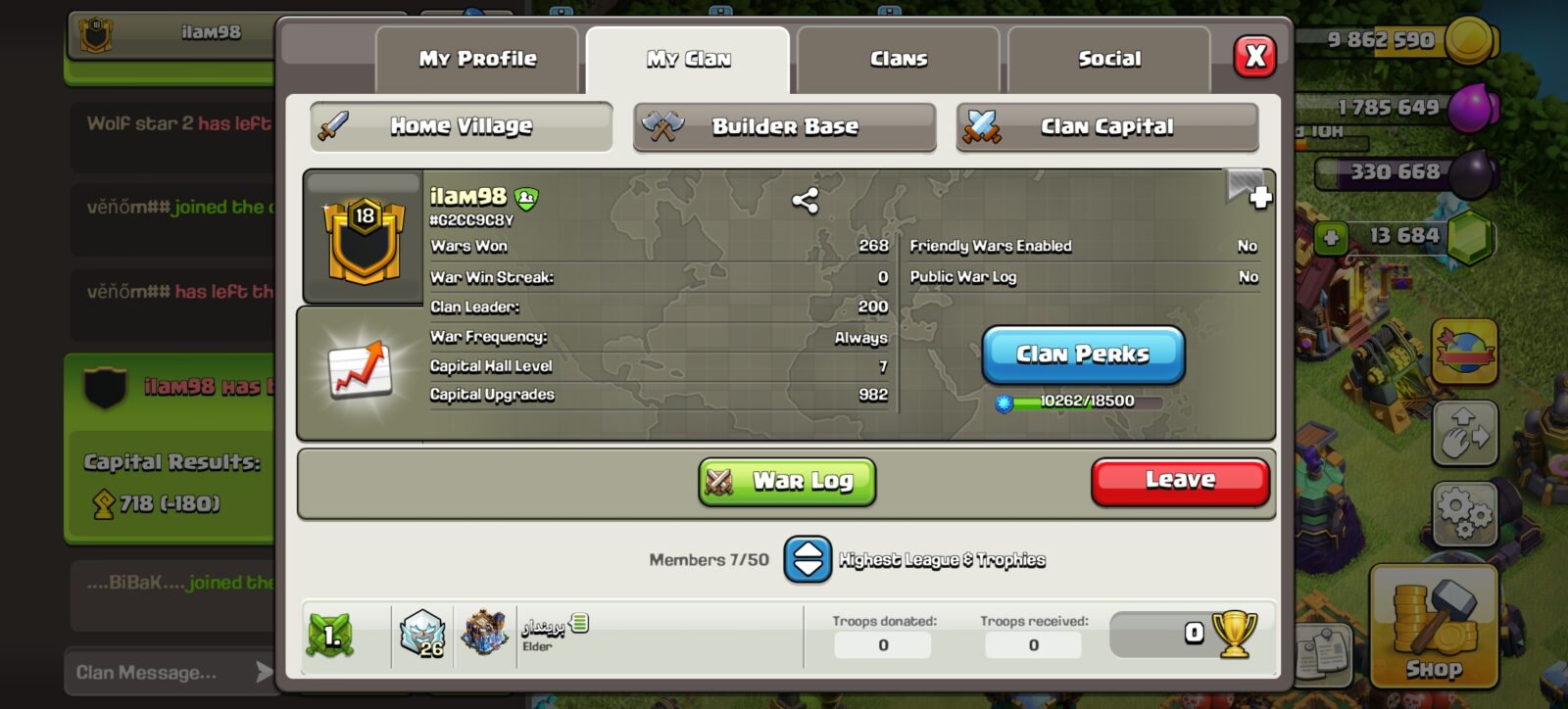 خرید کلن کلش لول 18 وارلیگ کریستال کد 401213 2 خرید کلن کلش لول 18 وارلیگ کریستال کد 401213 - Image 2