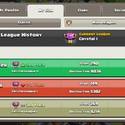 خرید کلن کلش لول 25 وارلیگ کریستال کد 401244 7 Screenshot 20260730 011435