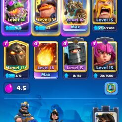 اکانت کلش رویال لول 1405 کد 33424 9 Screenshot ۲۰۲۶۰۷۰۱ ۱۶۱۲۲۷ Clash Royale
