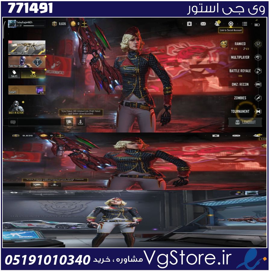 اکانت کالاف دیوتی موبایل لول 37 ریجن هند کد 771491 1 اکانت کالاف دیوتی موبایل لول 37 ریجن هند کد 771491