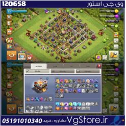 اکانت کلش اف کلنز تاون هال 11 لول 73 کد 120658