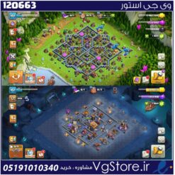 اکانت کلش اف کلنز تاون هال 15 لول 102 کد 120663