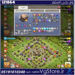 اکانت کلش اف کلنز تاون هال 11 لول 107 کد 121864
