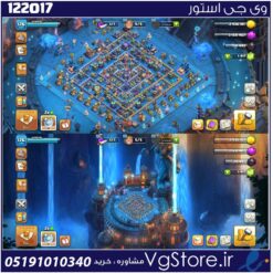 اکانت کلش اف کلنز تاون هال 15 لول 176 کد 122017