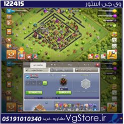 اکانت کلش اف کلنز تاون هال 8 لول 46 کد 122415
