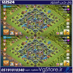 اکانت کلش اف کلنز تاون هال 13 لول 121 کد 122524