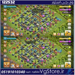 اکانت کلش اف کلنز تاون هال 13 لول 156 کد 122532