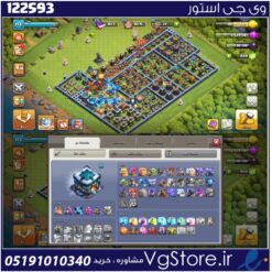 اکانت کلش اف کلنز تاون هال 13 لول 114 کد 122593