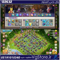 اکانت کلش اف کلنز تاون هال 15 لول 165 کد 122632