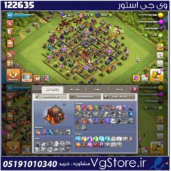 اکانت کلش اف کلنز تاون هال 10 لول 65 کد 122635