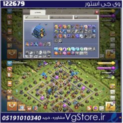 اکانت کلش اف کلنز تاون هال 11 لول 102 کد 122679