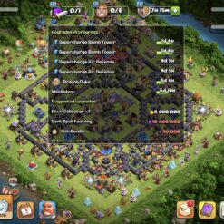 اکانت کلش اف کلنز تاون هال 18 لول 270 کد 123054 - Image 3