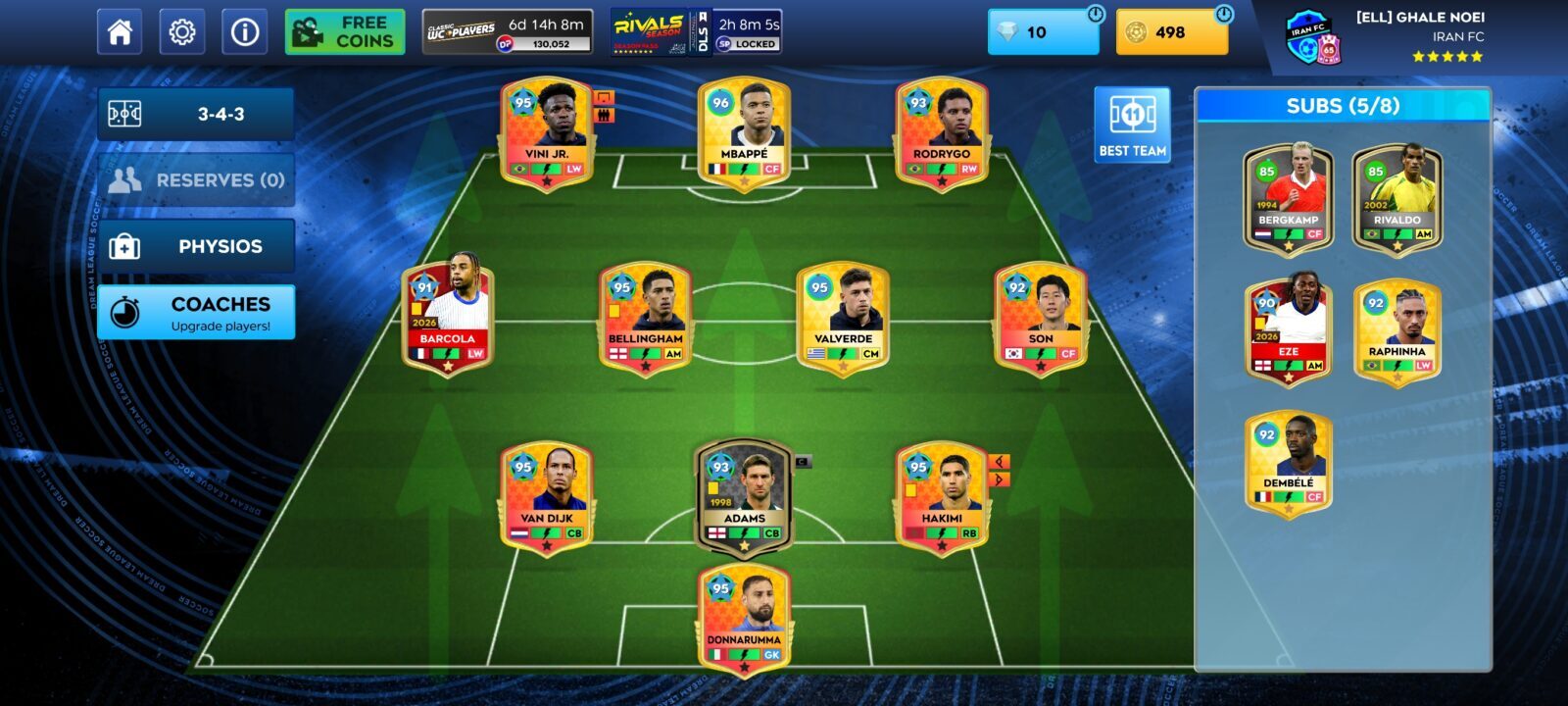 اکانت بازی Dream league لول 65 کد 815811 2 اکانت بازی Dream league لول 65 کد 815811 - Image 2