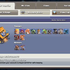 اکانت کلش اف کلنز تاون هال 18 لول 213 کد 122624 - Image 5