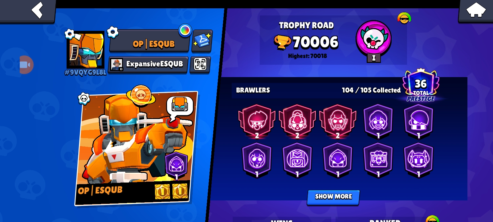 اکانت براول استارز کاپ 70006 کد 41319 2 اکانت براول استارز کاپ 70006 کد 41319 - Image 2