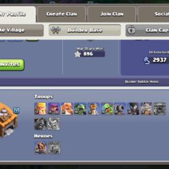 اکانت کلش اف کلنز تاون هال 13 لول 151 کد 120664 - Image 5