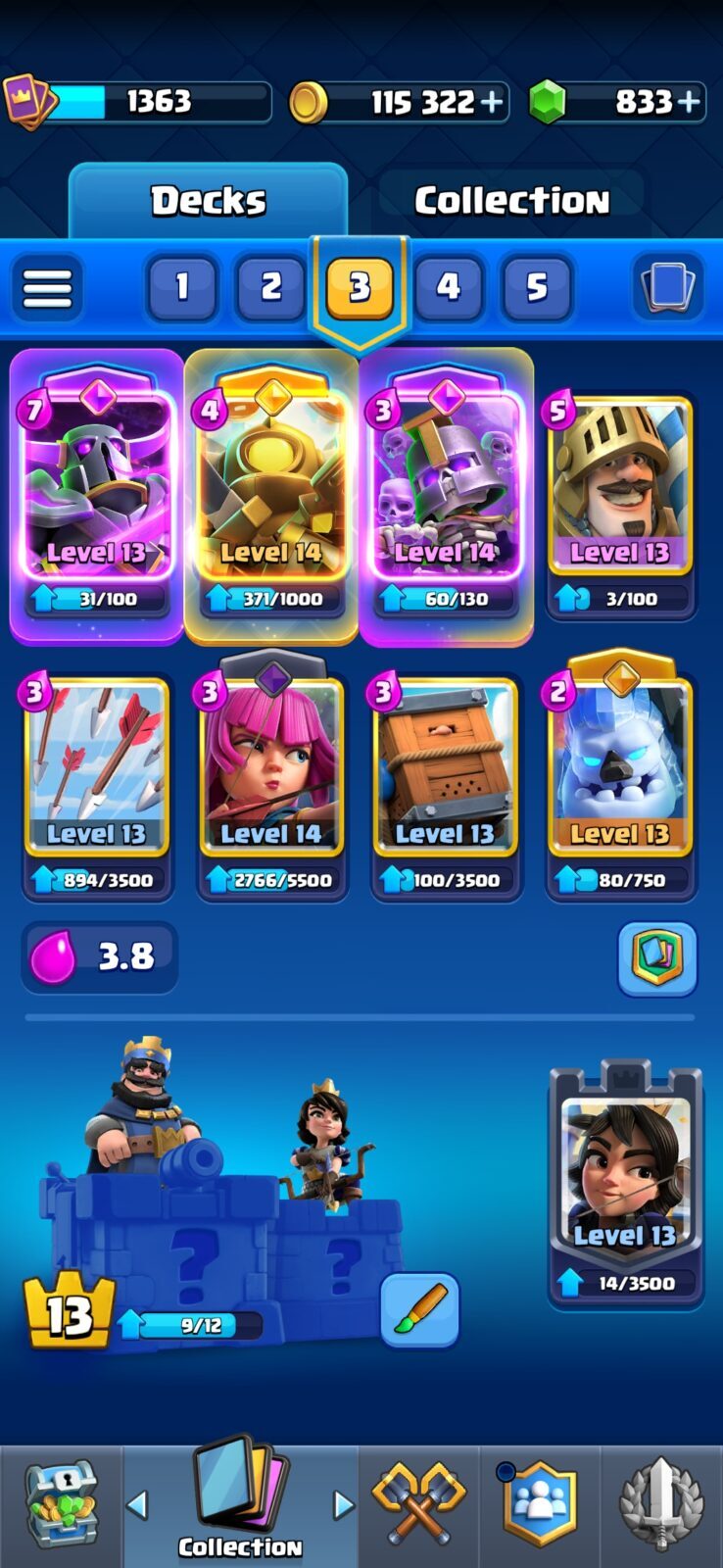 اکانت کلش رویال لول 54 کد 35089 3 اکانت کلش رویال لول 54 کد 35089 - Image 3