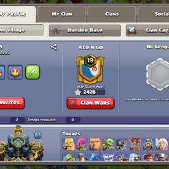 اکانت کلش اف کلنز تاون هال 17 لول 221 کد 121653 - Image 2