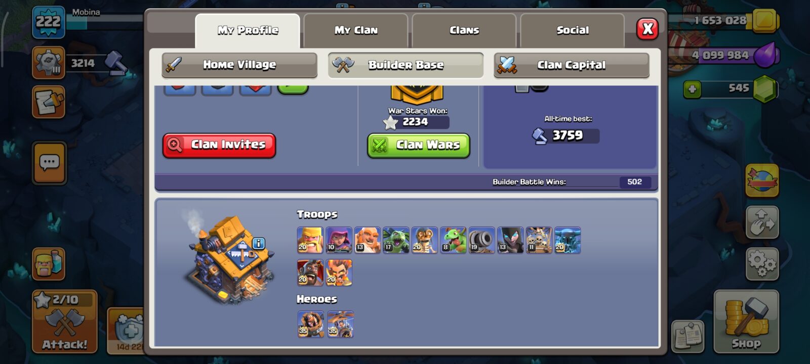 اکانت کلش اف کلنز تاون هال 17 لول 222 کد 121654 5 اکانت کلش اف کلنز تاون هال 17 لول 222 کد 121654 - Image 5