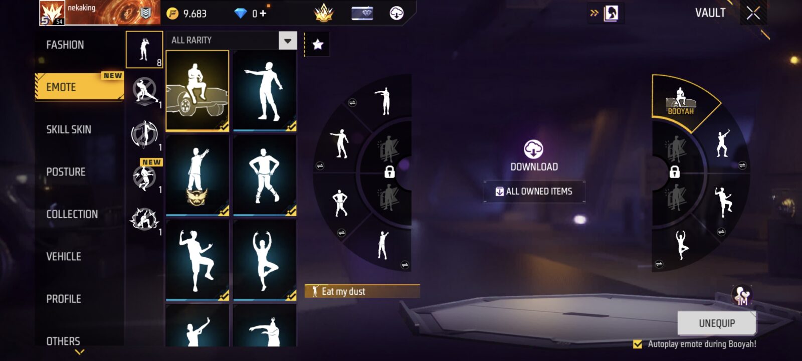 اکانت بازی Free Fire لول 54 کد 815636 5 اکانت بازی Free Fire لول 54 کد 815636 - Image 5
