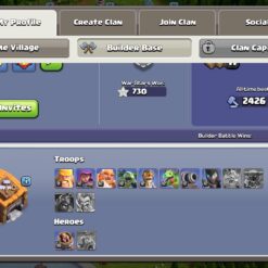 اکانت کلش اف کلنز تاون هال 18 لول 139 کد 122633 - Image 5