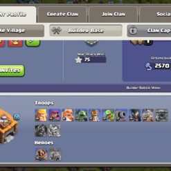 اکانت کلش اف کلنز تاون هال 13 لول 121 کد 122696 - Image 5