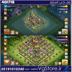 خرید کلن کلش لول 91 وارلیگ کریستال کد 401718