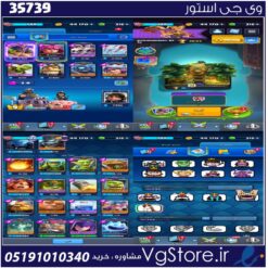 اکانت کلش رویال لول 445 کد 35739