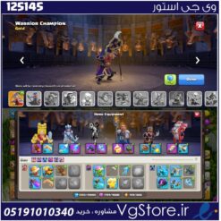اکانت کلش اف کلنز تاون هال 15 لول 167 کد 125145