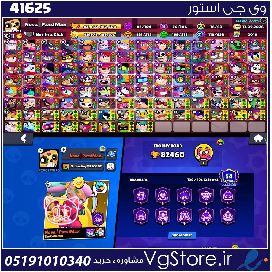 اکانت براول استارز کاپ 82460 کد 41625 1 اکانت براول استارز کاپ 82460 کد 41625