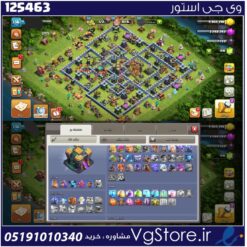 اکانت کلش اف کلنز تاون هال 14 لول 136 کد 125463
