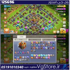 اکانت کلش اف کلنز تاون هال 16 لول 187 کد 125696