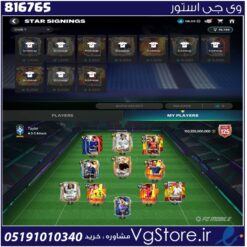 اکانت بازی اف سی موبایل لول 156 کد 816765