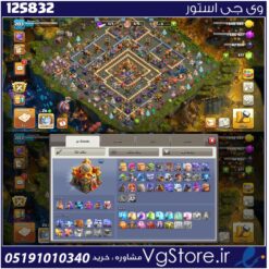 اکانت کلش اف کلنز تاون هال 16 لول 203 کد 125832