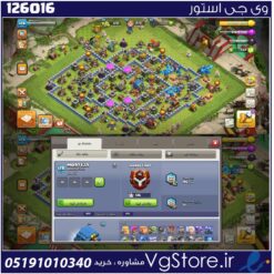 اکانت کلش اف کلنز تاون هال 12 لول 128 کد 126016