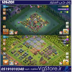 اکانت کلش اف کلنز تاون هال 14 لول 128 کد 126201