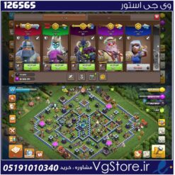 اکانت کلش اف کلنز تاون هال 13 لول 122 کد 126565