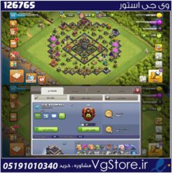 اکانت کلش اف کلنز تاون هال 9 لول 55 کد 126765