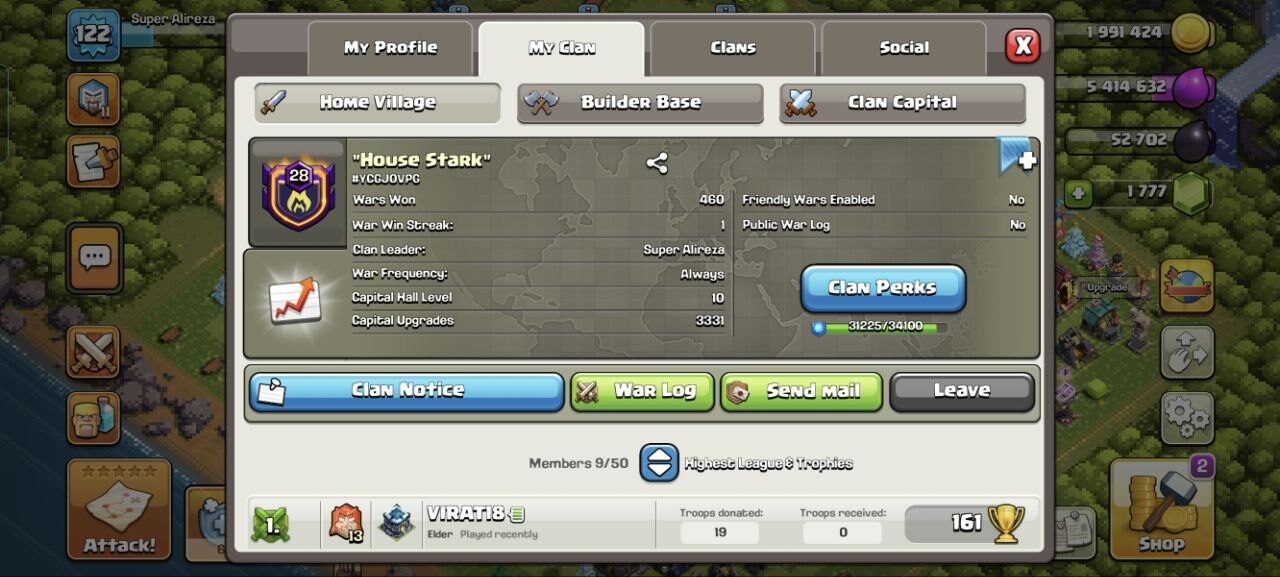 خرید کلن کلش لول 28 وارلیگ کریستال کد 402204 2 خرید کلن کلش لول 28 وارلیگ کریستال کد 402204 - تصویر 2