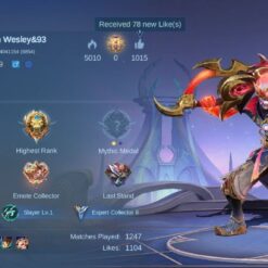 اکانت بازی Mobile legends لول 29 کد 816885 - تصویر 2