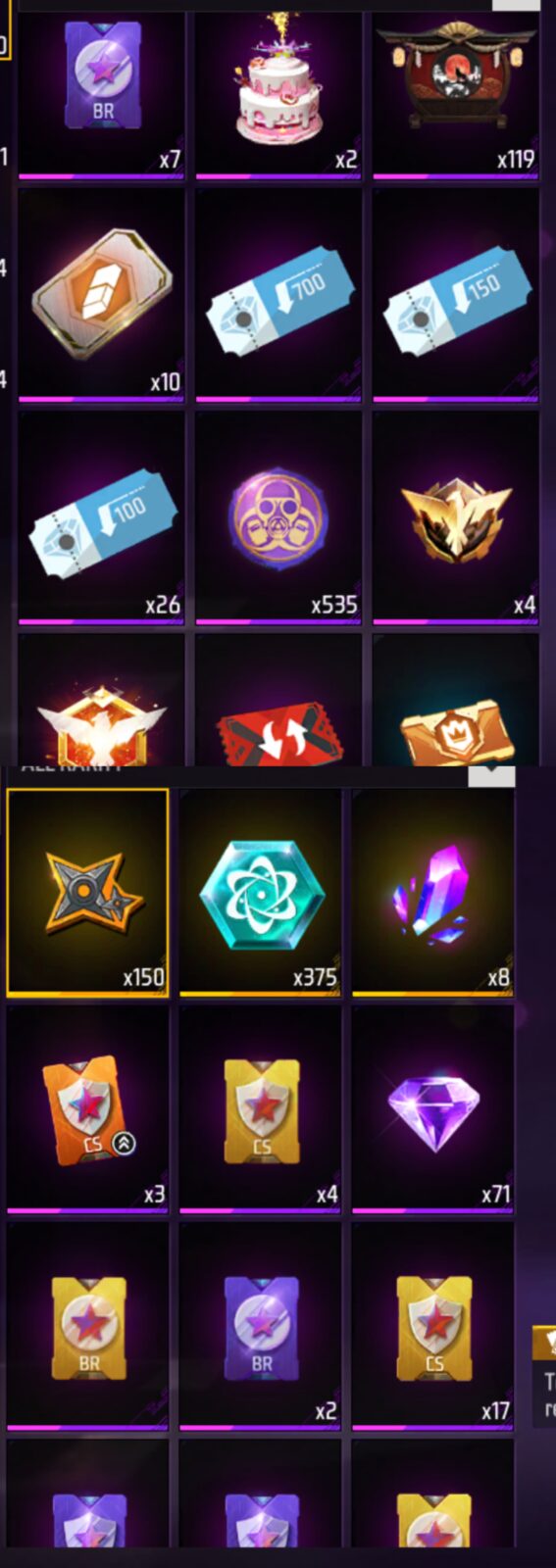 اکانت بازی FREE FIRE لول 69 کد 816310 6 اکانت بازی FREE FIRE لول 69 کد 816310 - Image 6