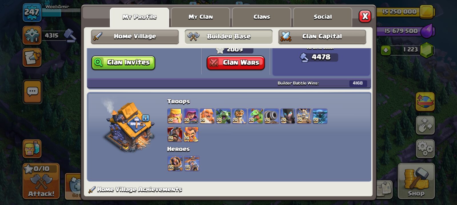 اکانت کلش اف کلنز تاون هال 18 لول 247 کد 123342 5 اکانت کلش اف کلنز تاون هال 18 لول 247 کد 123342 - Image 5