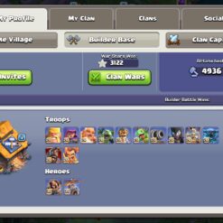 اکانت کلش اف کلنز تاون هال 18 لول 255 کد 126160 - تصویر 5