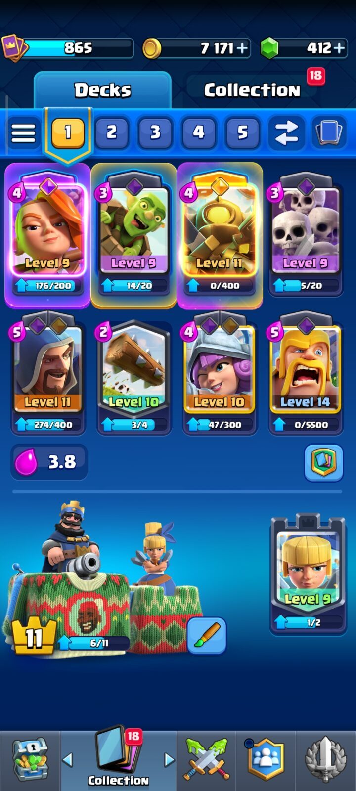 اکانت کلش رویال لول 11 کد 35850 3 اکانت کلش رویال لول 11 کد 35850 - Image 3