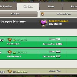 خرید کلن کلش لول 7 وارلیگ کریستال کد 402202 7 خرید کلن کلش لول 7 وارلیگ کریستال کد 402202 - تصویر 4