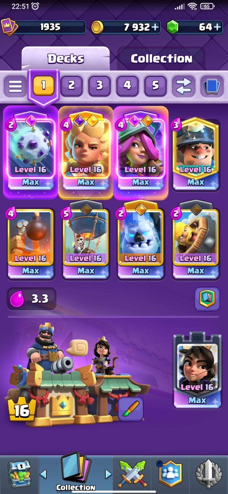 اکانت کلش رویال لول 66 کد 36229 3 اکانت کلش رویال لول 66 کد 36229 - تصویر 3