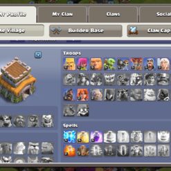 اکانت کلش اف کلنز تاون هال 8 لول 49 کد 126111 - تصویر 2