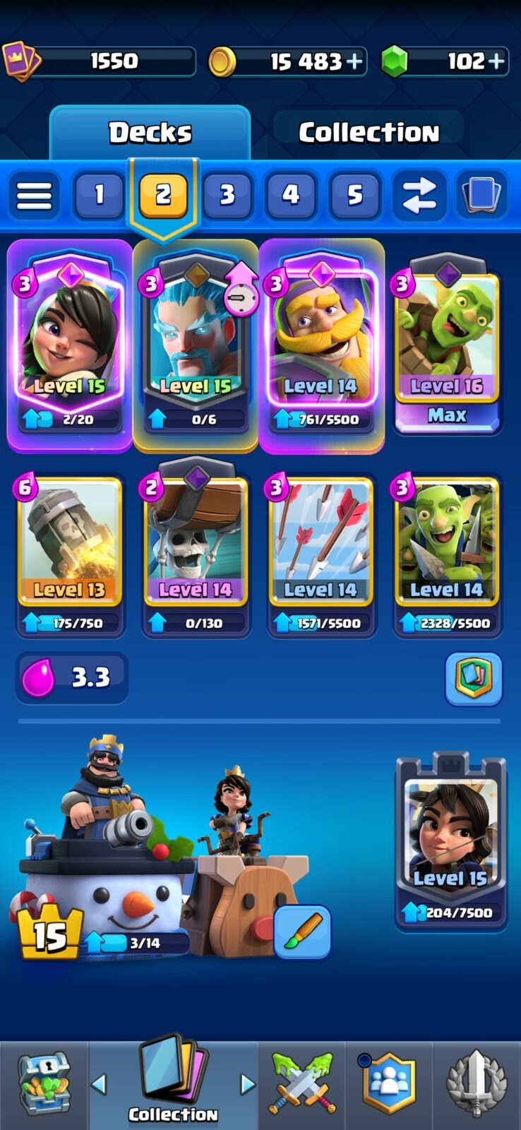 اکانت کلش رویال لول 15 کد 35635 3 اکانت کلش رویال لول 15 کد 35635 - Image 3