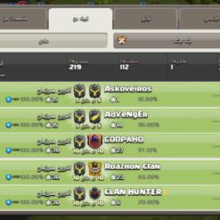 خرید کلن کلش لول 16 وارلیگ کریستال کد 401932 5 خرید کلن کلش لول 16 وارلیگ کریستال کد 401932 - Image 2
